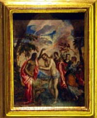 The Baptism of El Greco in the museum of Heraklion