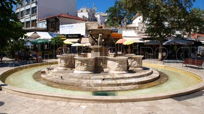 Iraklion di Creta. The fountain of Morozini